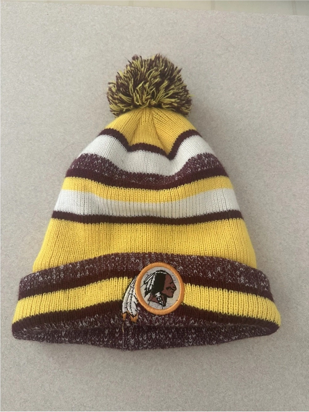 Washington Redskins New Era Red Stripe Beanie bom NFL football free shipping
